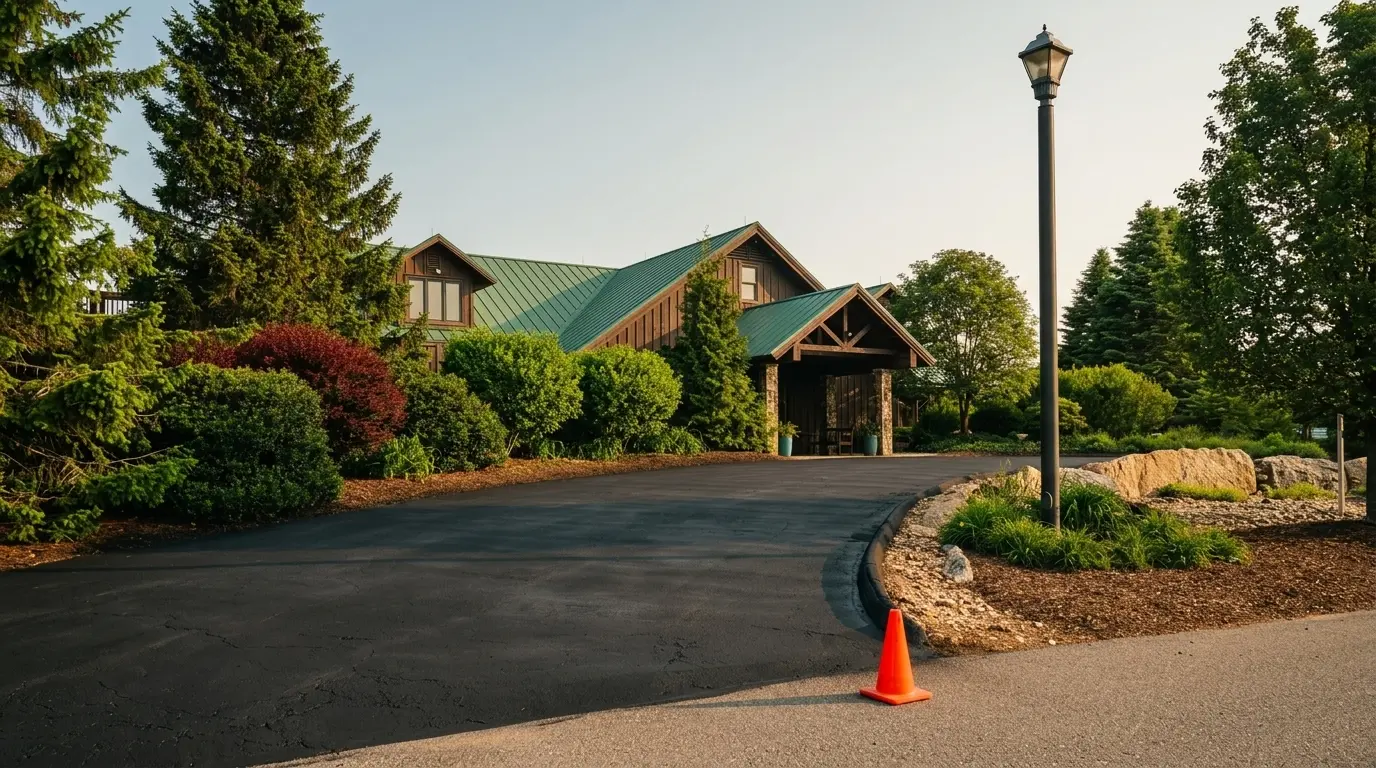 Asphalt paving and sealcoating by VP Construction